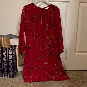 Long sleeve patterned dress